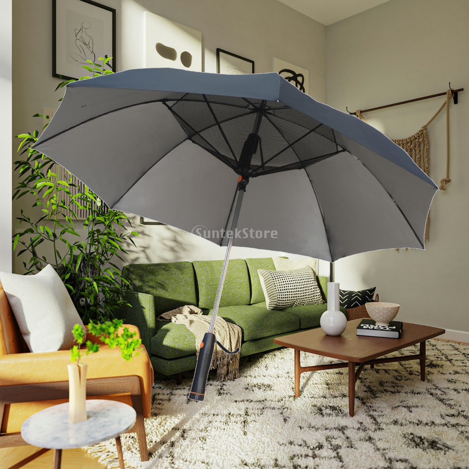 Outdoor Sports Umbrella - مظلة مع مروحة مدمجة، مظلة سفر