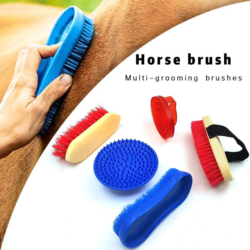 Grooming Kit Horse - مجموعة فرش تنظيف الخيول، أدوات تدليك