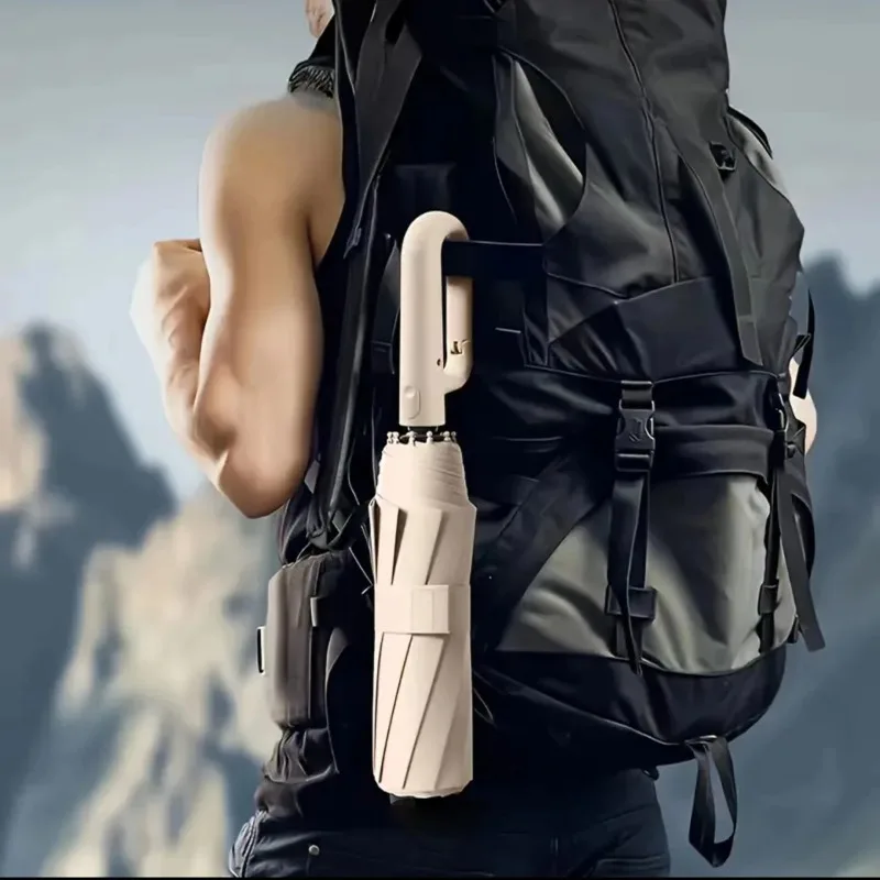 Outdoor Sports Umbrella - مظلة سفر أنيقة مقاومة للرياح ومضادة