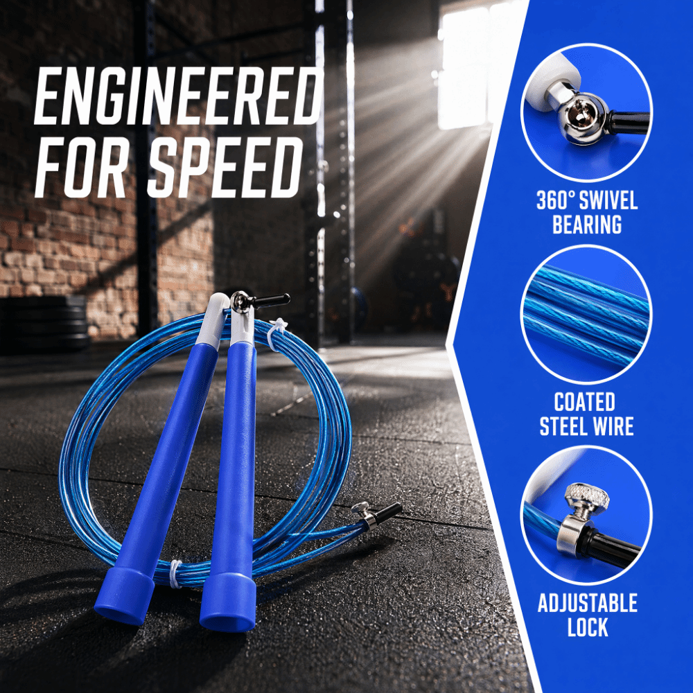 حبل قفز من الفولاذ المتين، خال - مراجعة Speed Skipping Rope وسعره