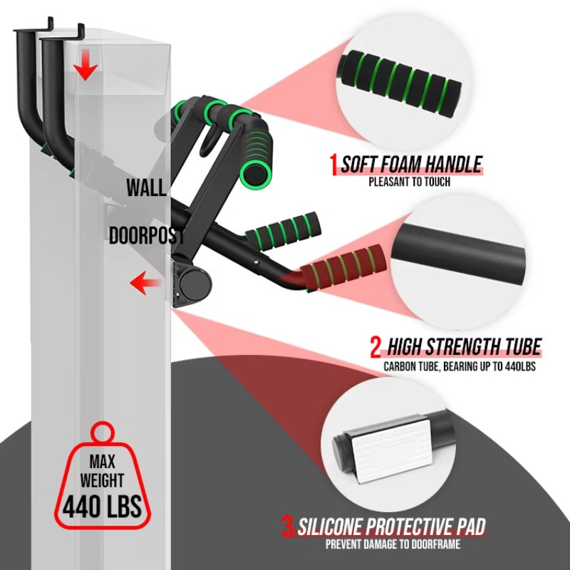 بار سحب متعدد المقابض يثبت على - مراجعة Chin Bar Doorway وسعره