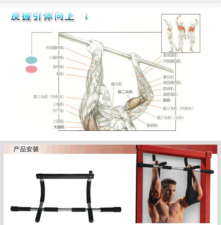 سميكة الصلب سحب بار المدخل متع - مراجعة Chin Bar Doorway وسعره