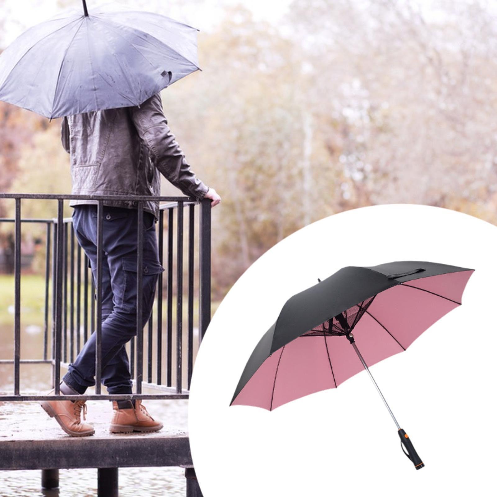 مظلة مع مروحة مدمجة، مظلة سفر  - مراجعة Outdoor Sports Umbrella وسعره