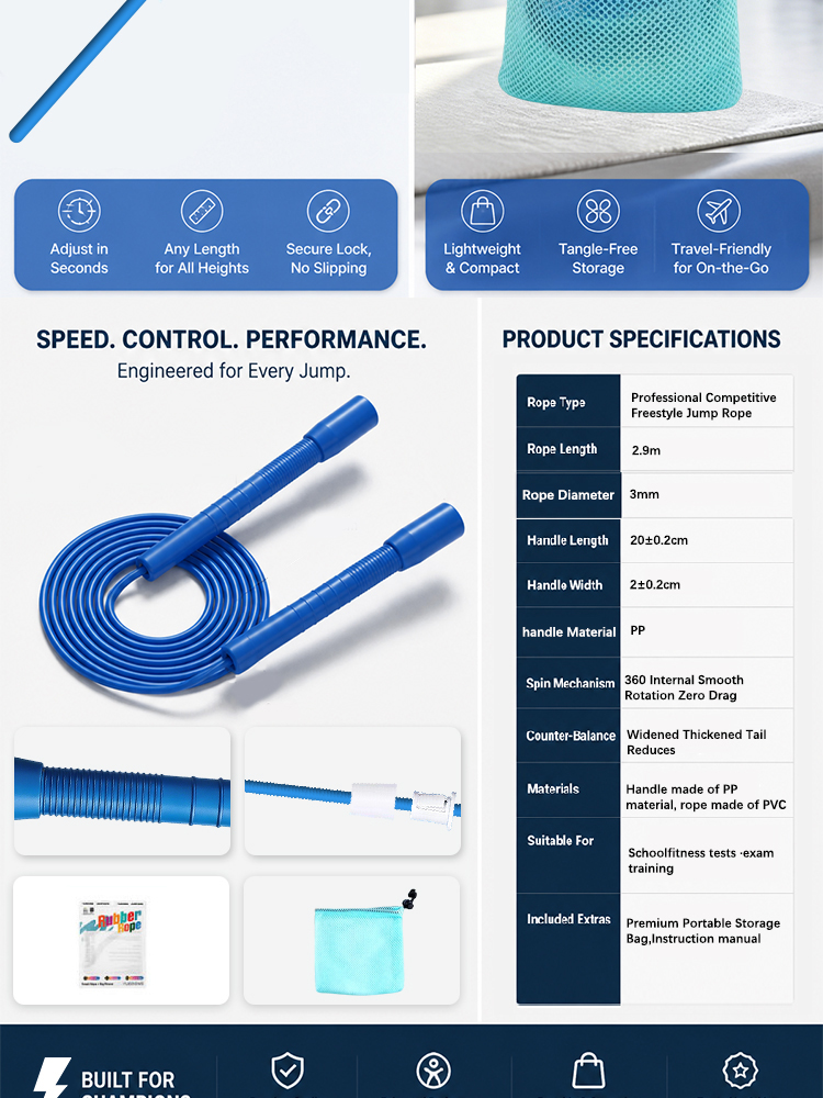 حبل قفز سريع من YUEDONG قابل ل - مراجعة Speed Skipping Rope وسعره
