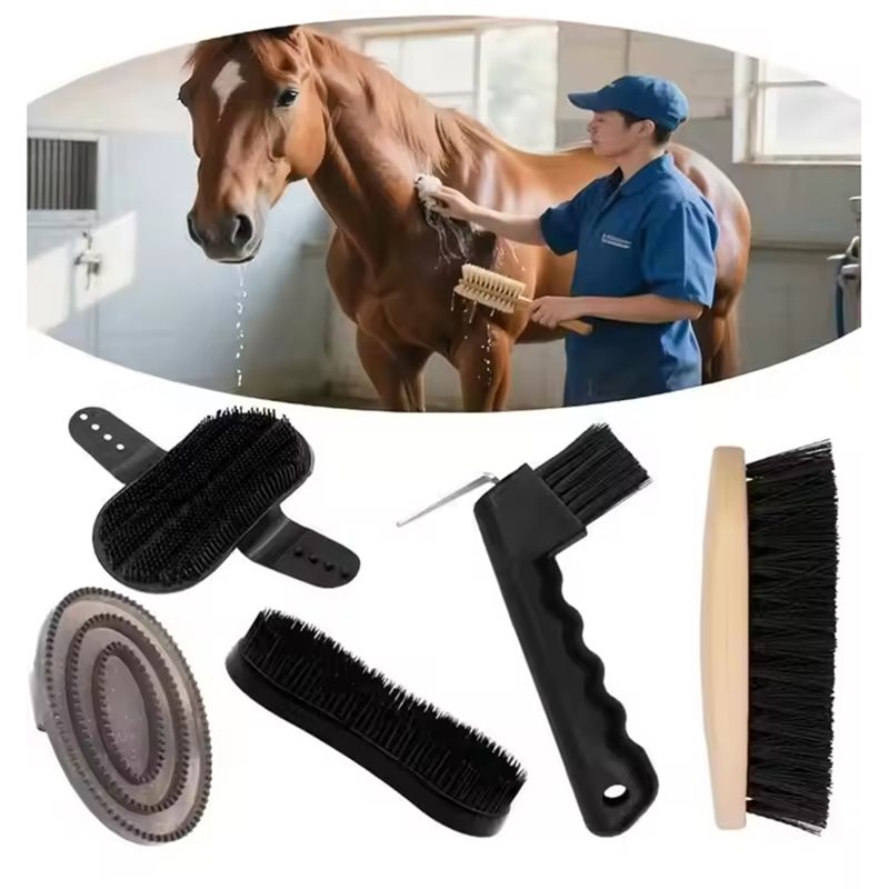 【عرض خاص】طقم العناية بالخيول ا - مراجعة Grooming Kit Horse وسعره